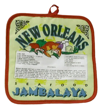 Jambalaya Recipe Potholder - Box Of Care
