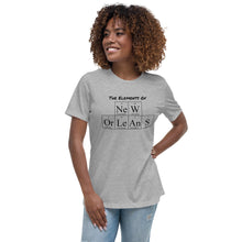 Load image into Gallery viewer, Women&#39;s Elements Of New Orleans T-Shirt (White &amp; Light Gray) - Box Of Care
